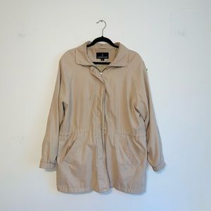 Size Large London Fog tan raincoat